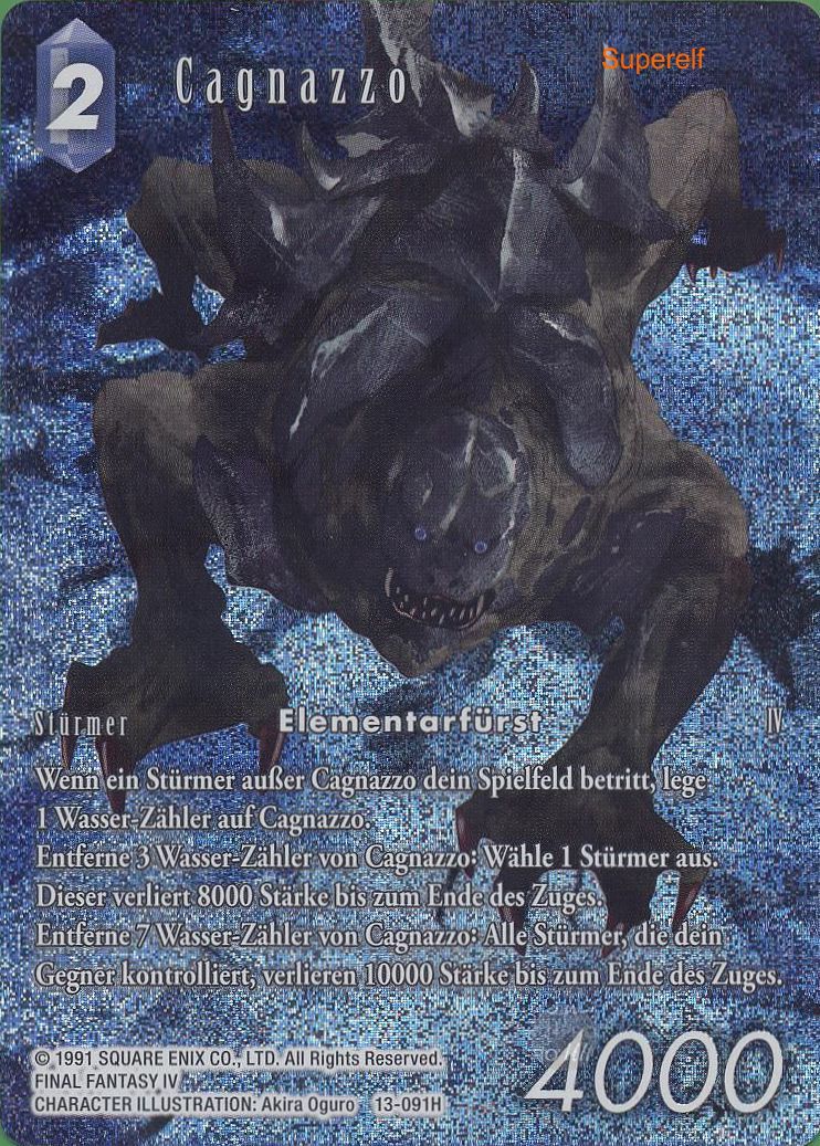 Final Fantasy Opus 13-091 H Cagnazzo Wasser