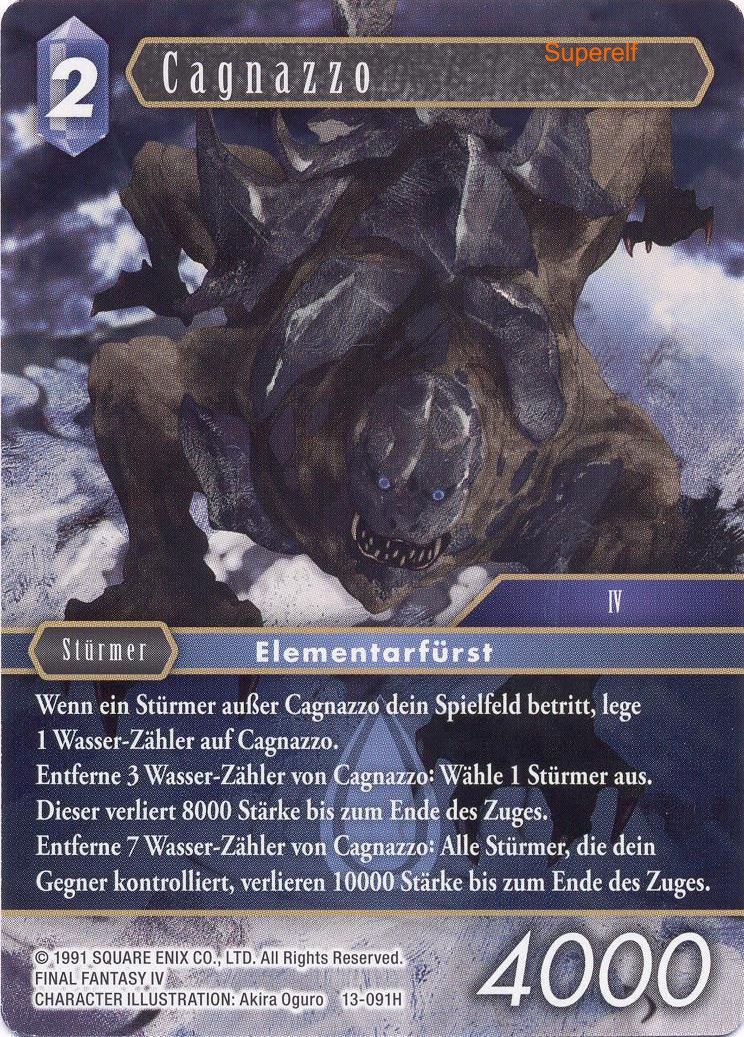 Final Fantasy Opus 13-091 H Cagnazzo Wasser