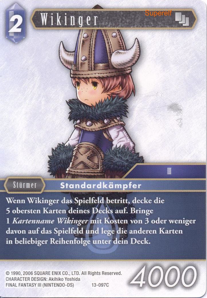 Final Fantasy Opus 13-097 C Wikinger Wasser