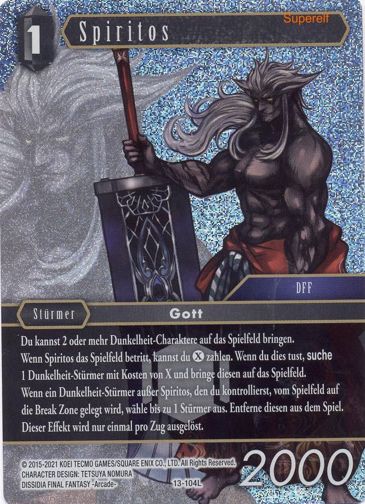 Final Fantasy Opus 13-104 L Spiritos Dunkelheit