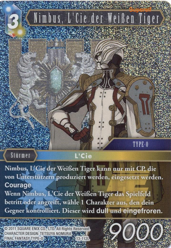 Final Fantasy Opus 13-112 L Nimbus, L`Cie der Weißen Tiger Eis/Erde