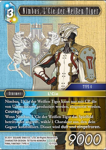 Final Fantasy Opus 13-112 L Nimbus, L`Cie der Weißen Tiger Eis/Erde