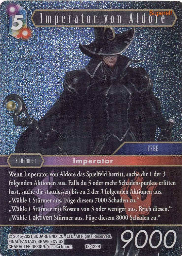Final Fantasy Opus 13-122 H Imperator von Aldore Blitz/Feuer