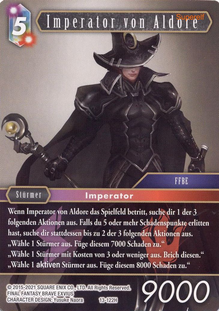 Final Fantasy Opus 13-122 H Imperator von Aldore Blitz/Feuer
