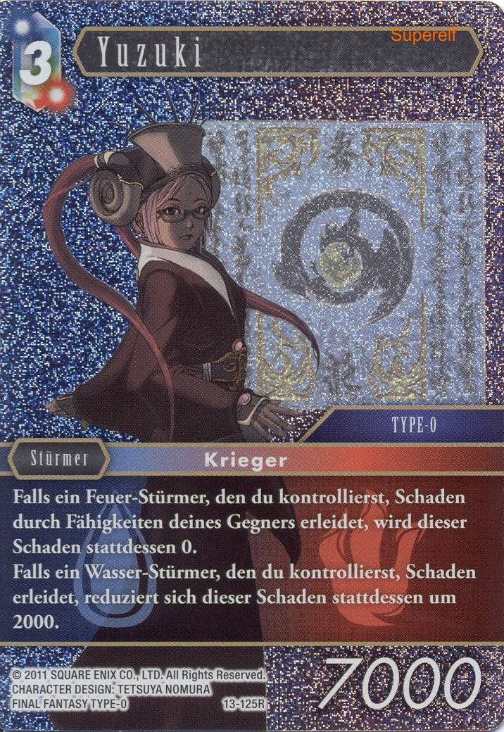 Final Fantasy Opus 13-125 R Yuzuki Wasser/Feuer