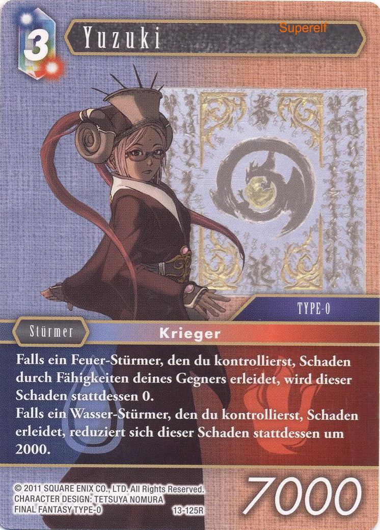 Final Fantasy Opus 13-125 R Yuzuki Wasser/Feuer