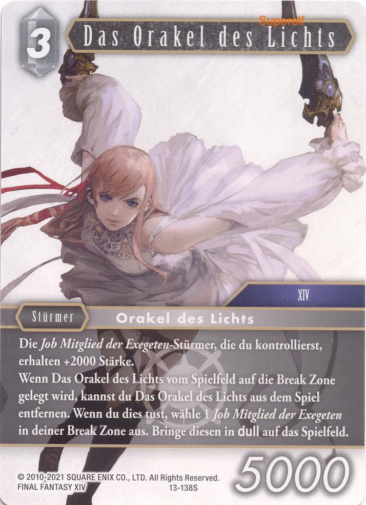 Final Fantasy Opus 13-138 S Das Orakel des Lichts Licht