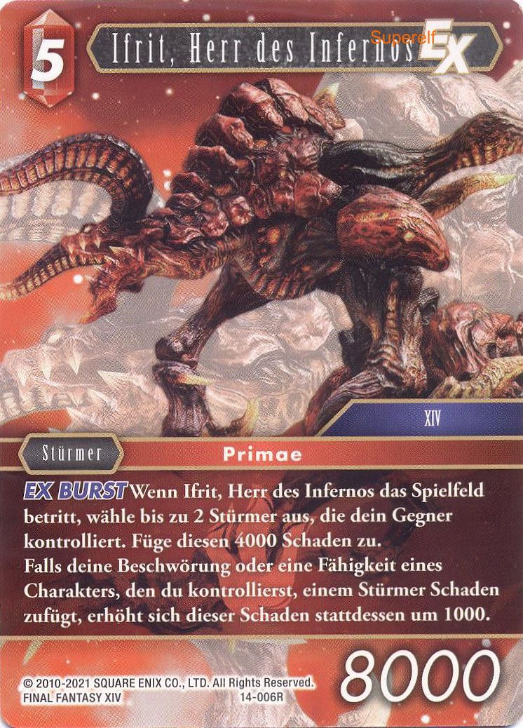 Final Fantasy Opus 14-006 R Ifrit, Herr des Infernos Feuer