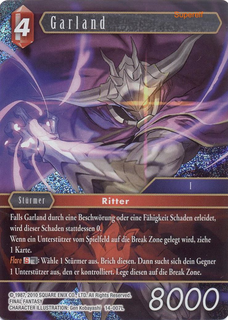 Final Fantasy Opus 14-007 L Garland Feuer