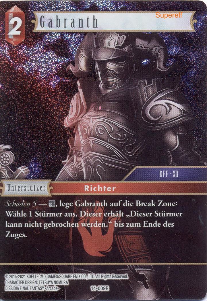 Final Fantasy Opus 14-009 R Gabranth Feuer