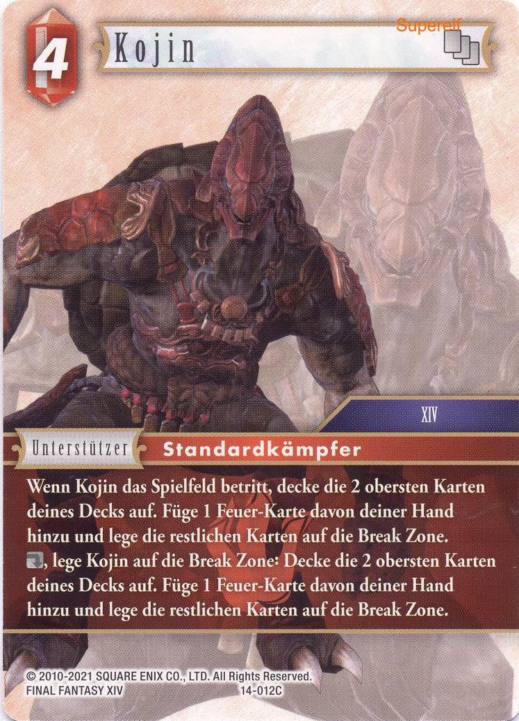Final Fantasy Opus 14-012 C Kojin Feuer