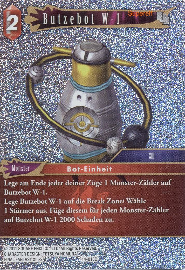 Final Fantasy Opus 14-013 C Butzebot W-1 Feuer