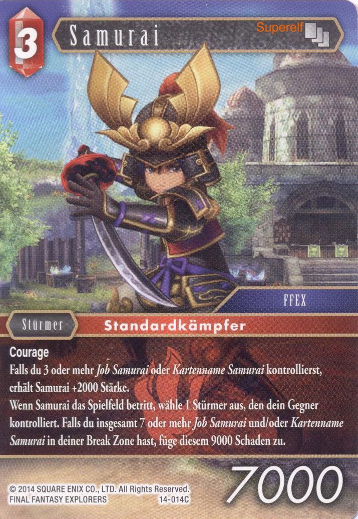 Final Fantasy Opus 14-014 C Samurai Feuer