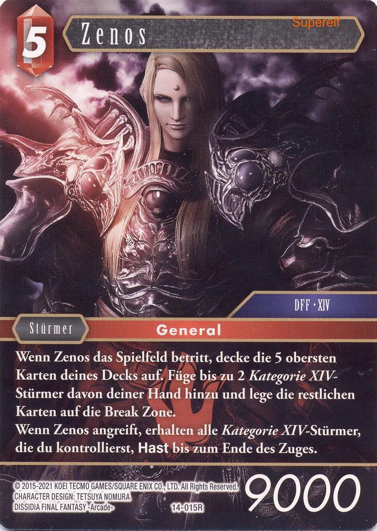 Final Fantasy Opus 14-015 R Zenos Feuer
