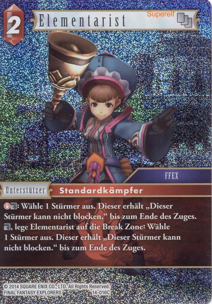 Final Fantasy Opus 14-016 C Elementarist Feuer
