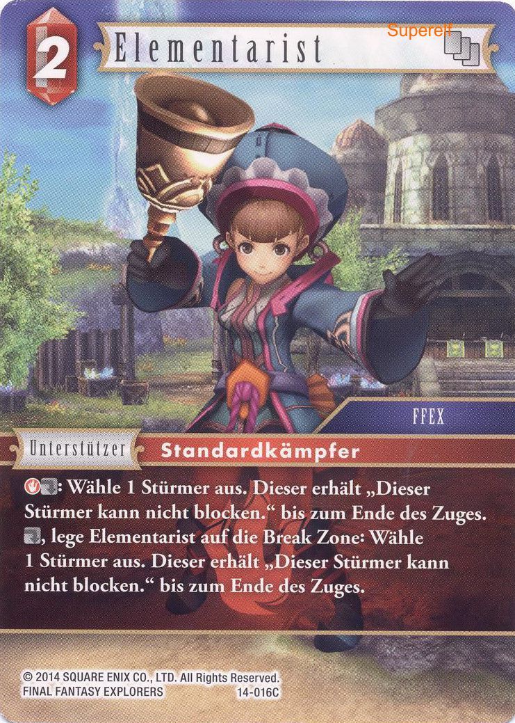 Final Fantasy Opus 14-016 C Elementarist Feuer