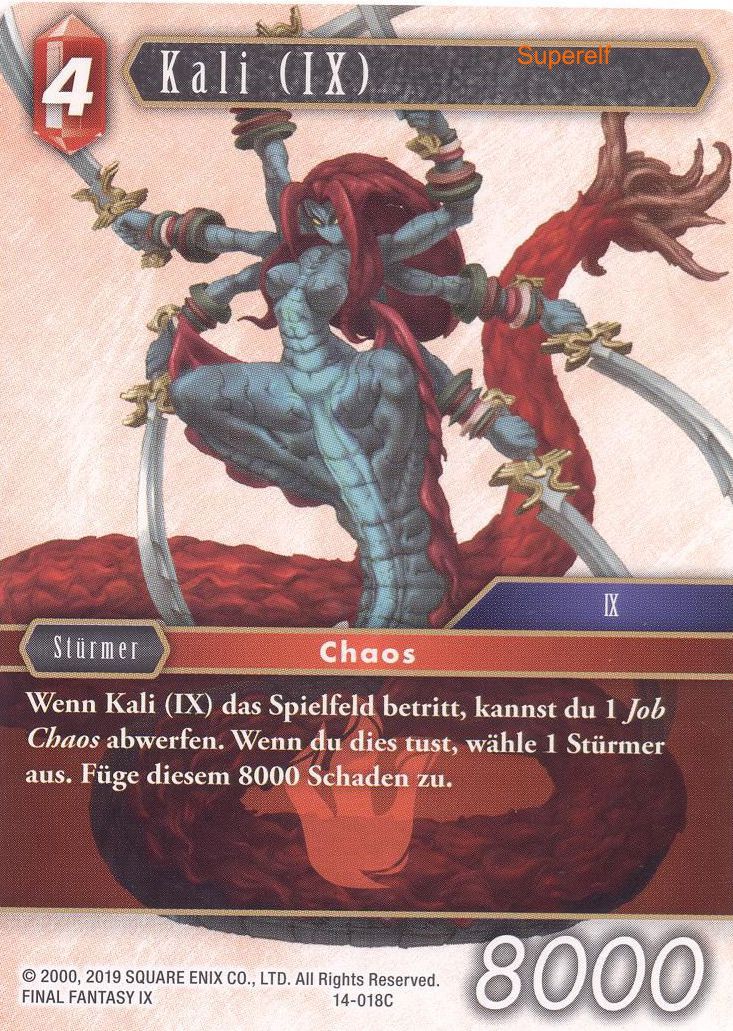 Final Fantasy Opus 14-018 C Kali (IX) Feuer
