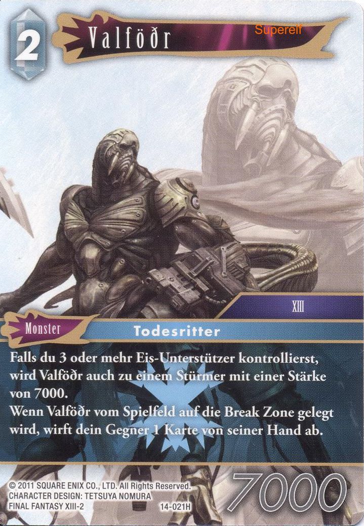 Final Fantasy Opus 14-021 H Valfödr Eis