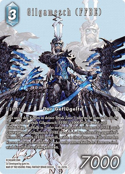 Final Fantasy 14-023L Gilgamesh (FFBE) Full Art Premium - Legacy Karte aus OPUS 29