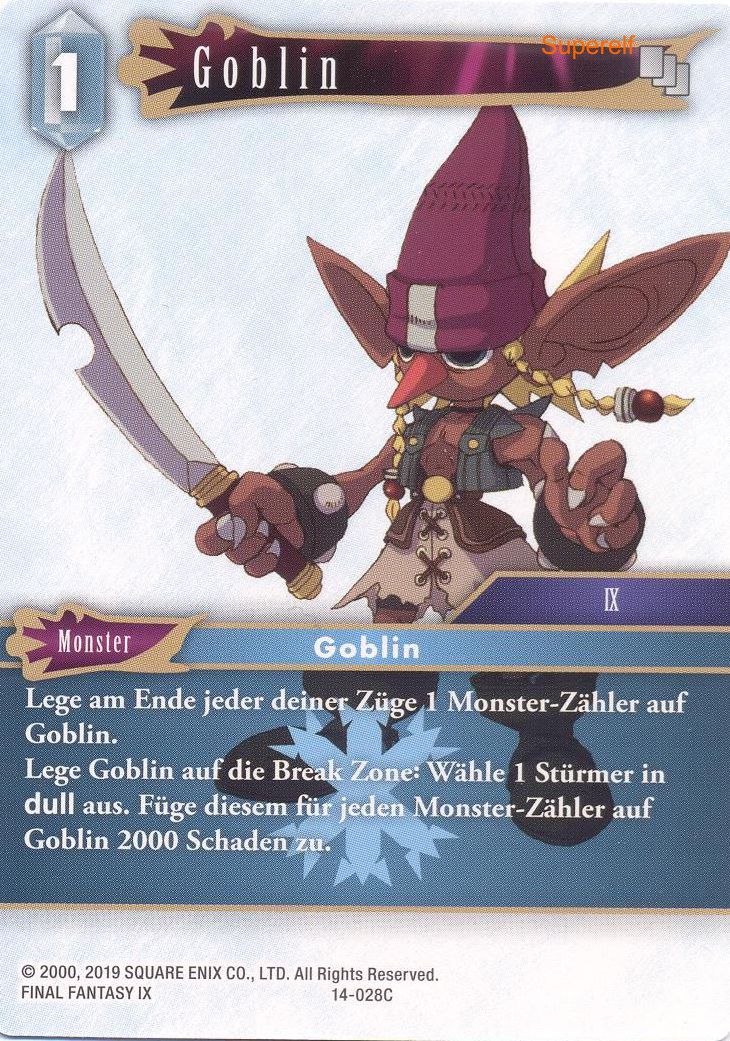 Final Fantasy Opus 14-028 C Goblin Eis