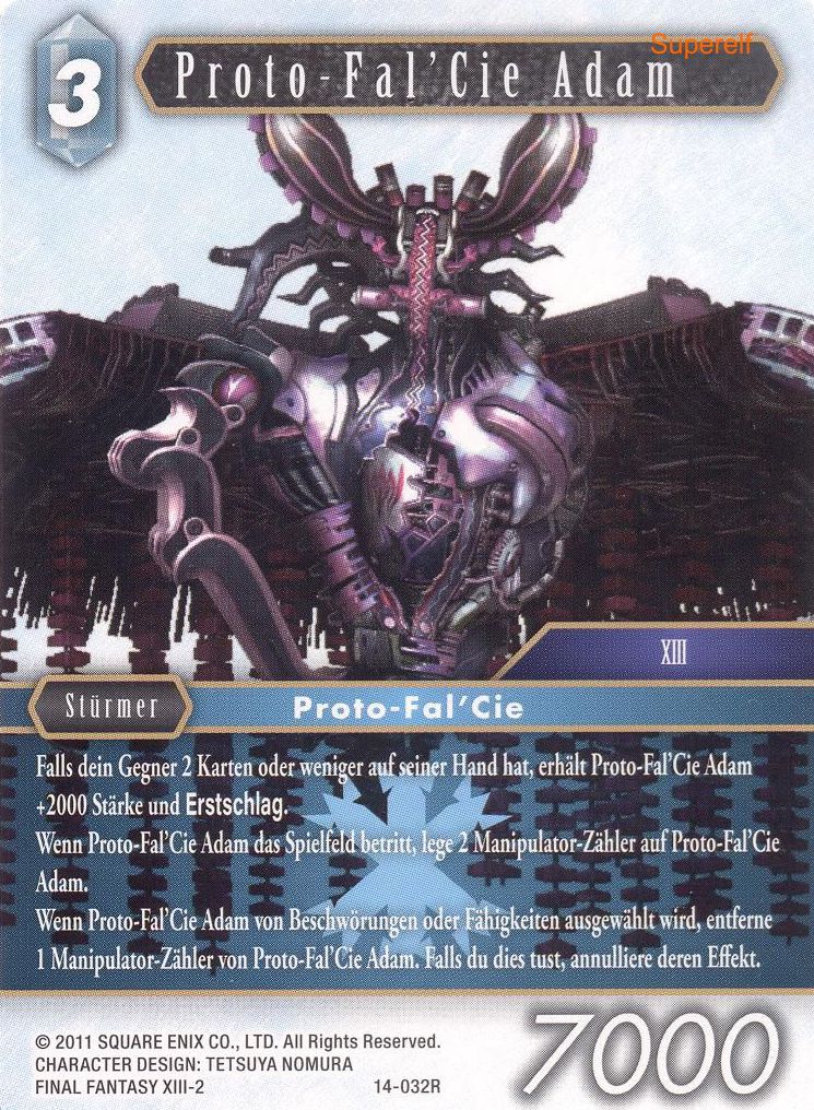 Final Fantasy Opus 14-032 R Proto Fal'Cie Adam Eis