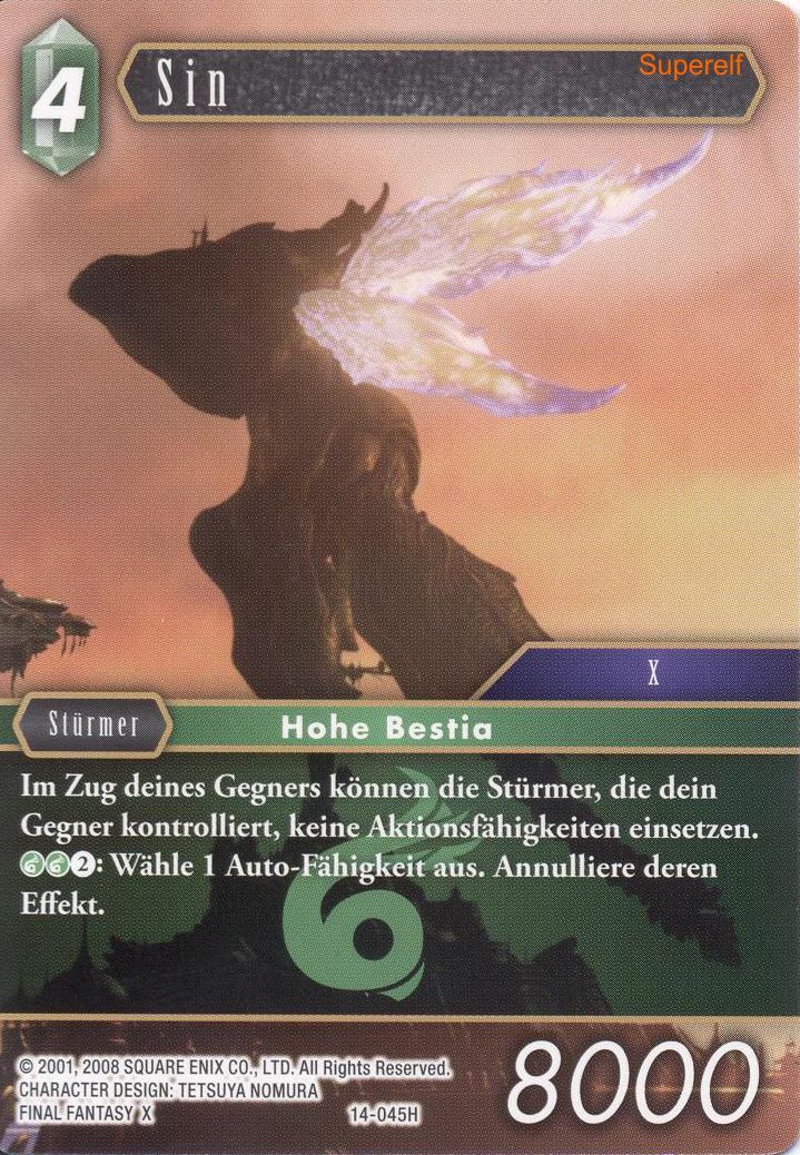 Final Fantasy Opus 14-045 H Sin Wind