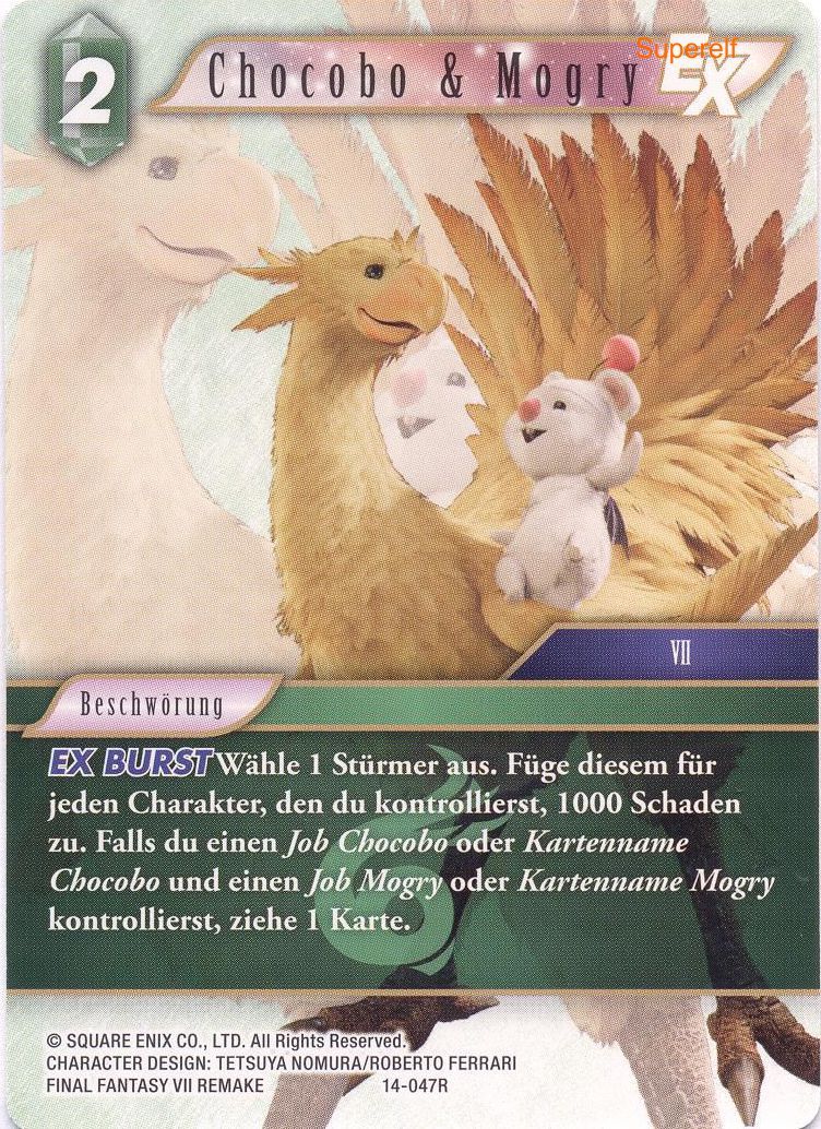 Final Fantasy Opus 14-047 R Chocobo & Mogry Wind