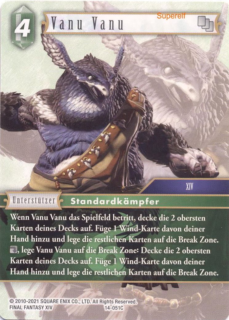 Final Fantasy Opus 14-051 C Vanu Vanu Wind