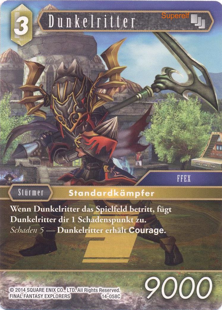 Final Fantasy Opus 14-058 C Dunkelritter Erde