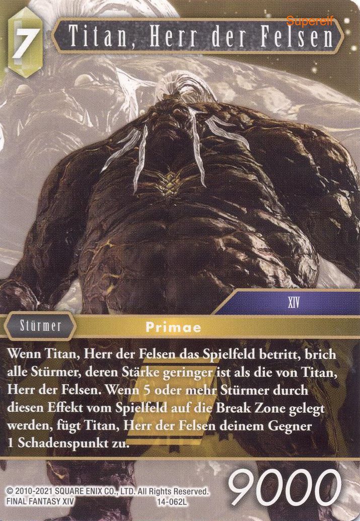 Final Fantasy Opus 14-062 L Titan, Herr der Felsen Erde