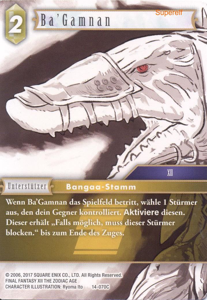 Final Fantasy Opus 14-070 C Ba'Gamnan Erde
