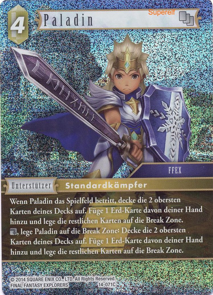 Final Fantasy Opus 14-071 C Paladin Erde