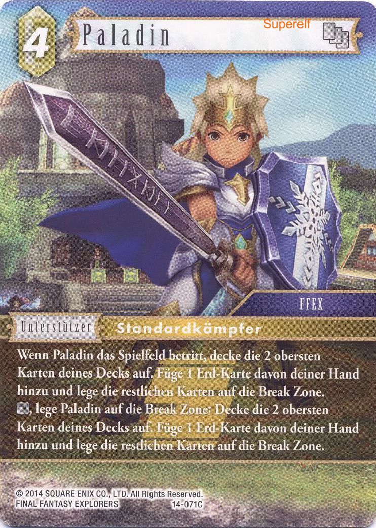 Final Fantasy Opus 14-071 C Paladin Erde