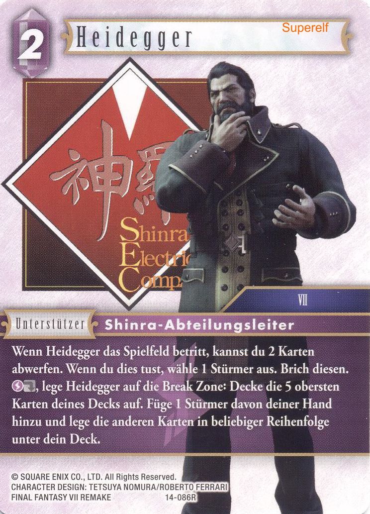 Final Fantasy Opus 14-086 R Heidegger Blitz