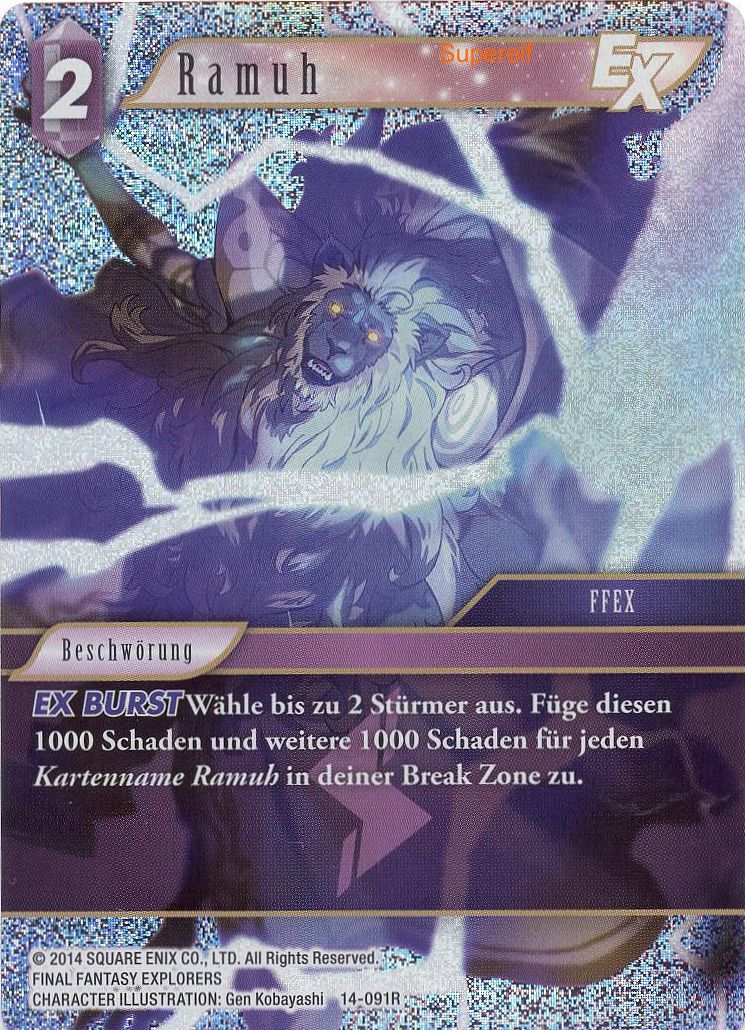 Final Fantasy Opus 14-091 R Ramuh Blitz