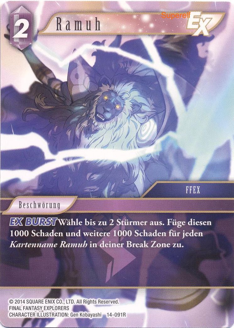 Final Fantasy Opus 14-091 R Ramuh Blitz