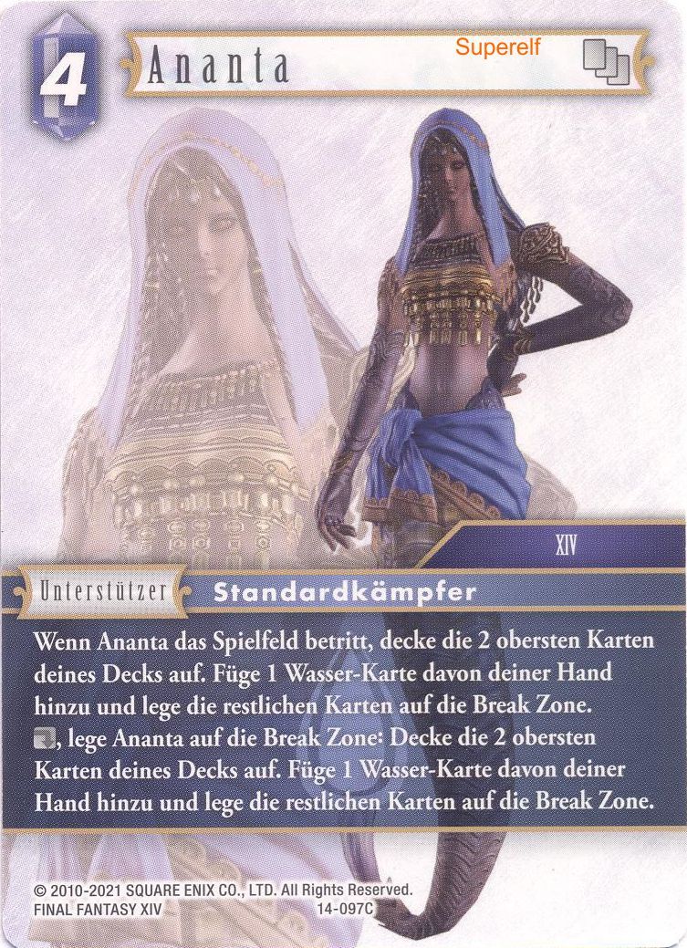 Final Fantasy Opus 14-097 C Ananta Wasser