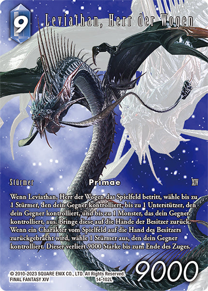 Final Fantasy 14-102L Leviathan, Herr der Wogen Full Art Premium - Legacy Karte aus OPUS 21