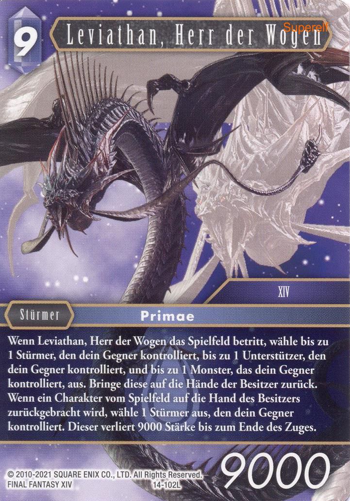 Final Fantasy Opus 14-102 L Leviathan, Herr der Wogen Wasser