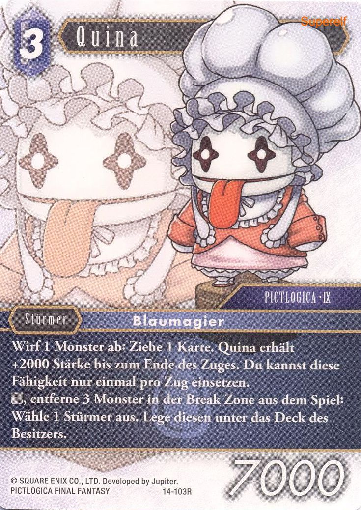 Final Fantasy Opus 14-103 R Quina Wasser