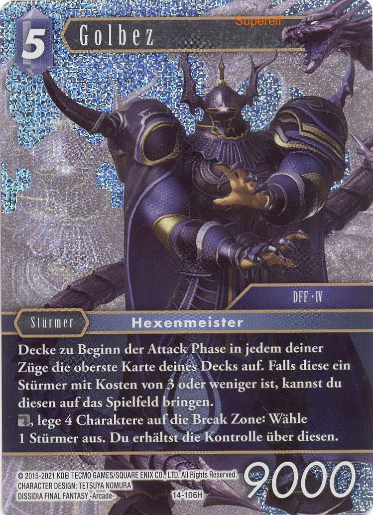 Final Fantasy Opus 14-106 H Golbez Wasser