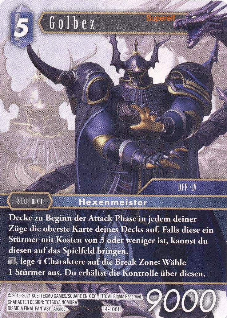 Final Fantasy Opus 14-106 H Golbez Wasser