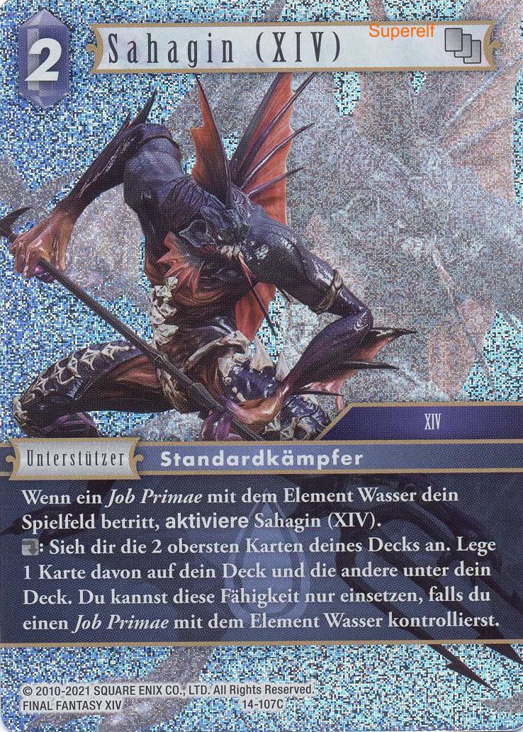 Final Fantasy Opus 14-107 C Sahagin (XIV) Wasser