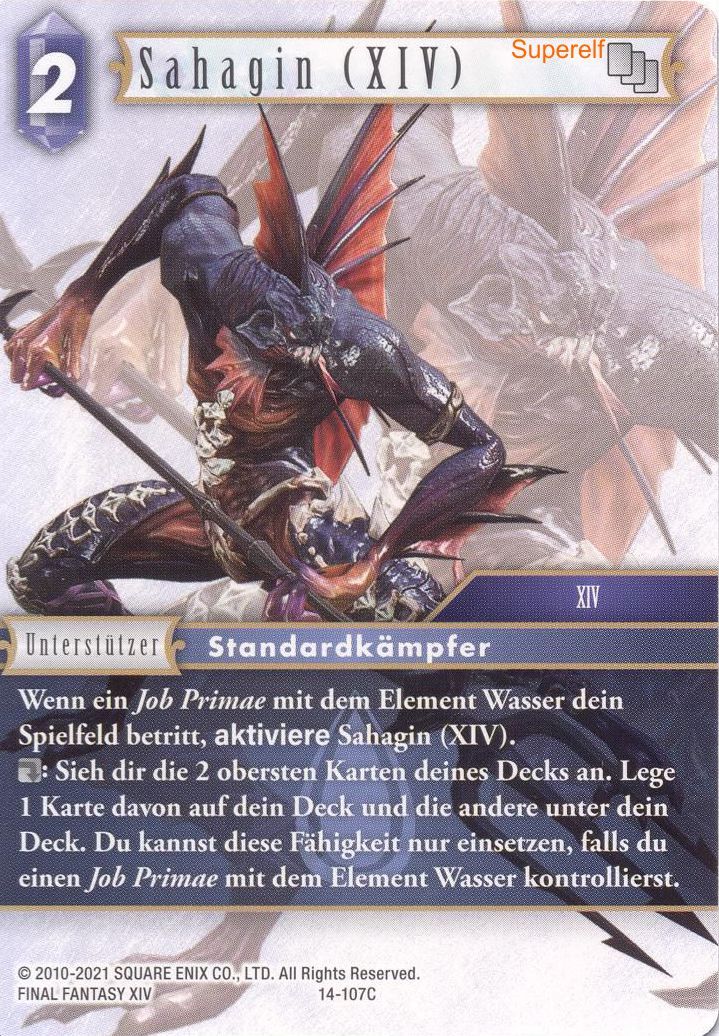 Final Fantasy Opus 14-107 C Sahagin (XIV) Wasser