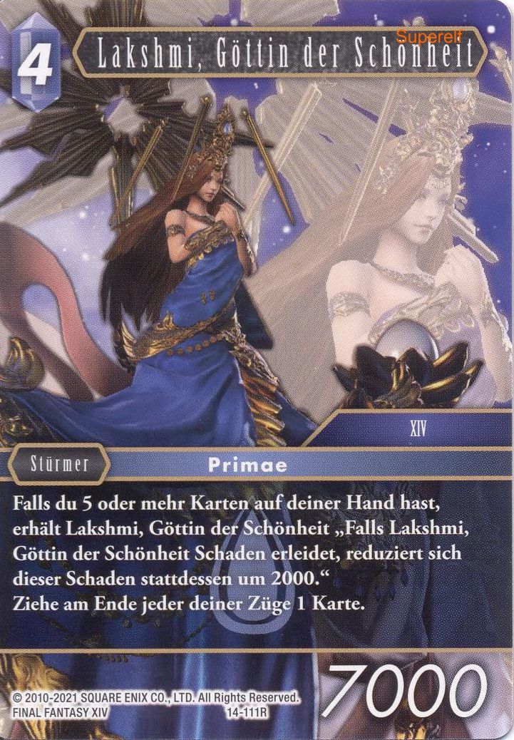 Final Fantasy Opus 14-111 R Lakshmi, Göttin der Schönheit Wasser