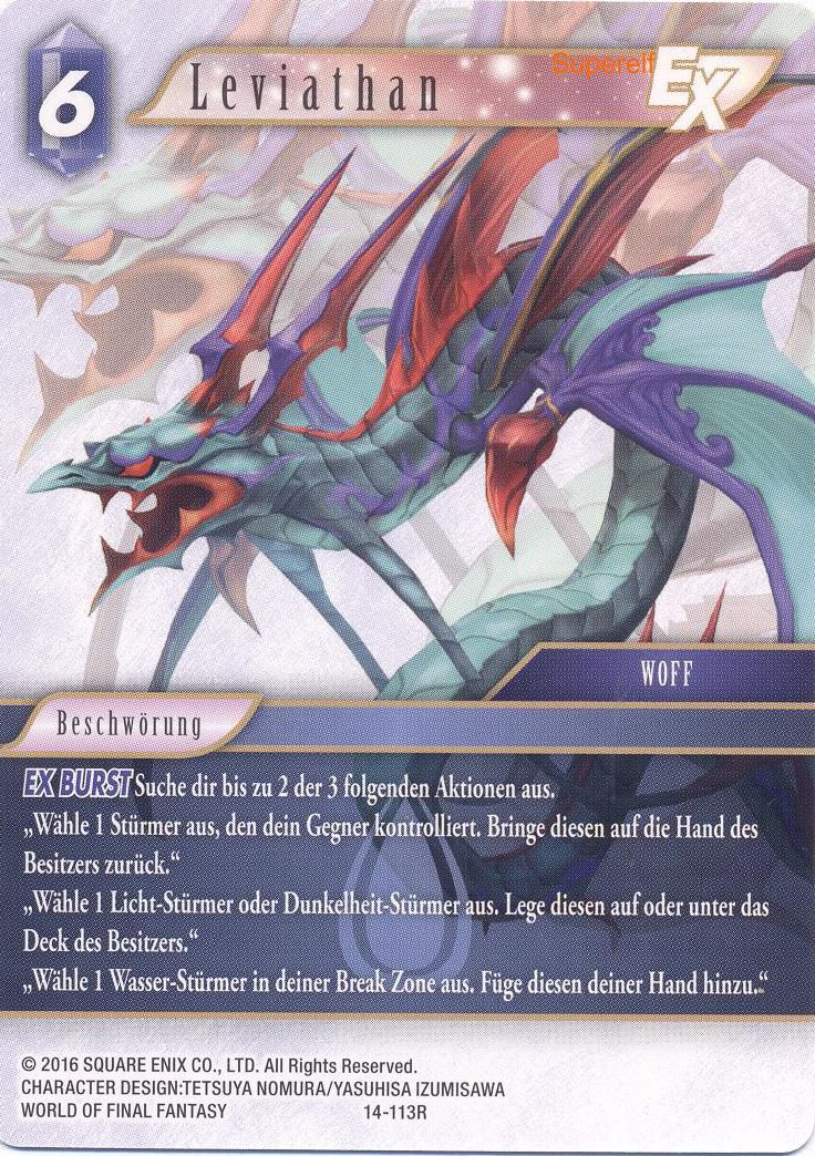 Final Fantasy Opus 14-113 R Leviathan Wasser