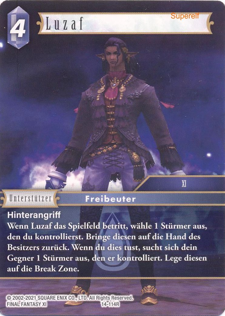 Final Fantasy Opus 14-114 R Luzaf Wasser