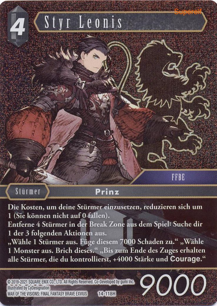 Final Fantasy Opus 14-118 H Styr Leonis Dunkelheit