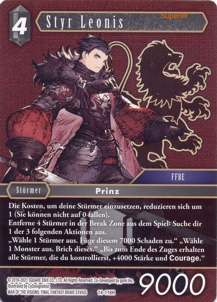 Final Fantasy Opus 14-118 H Styr Leonis Dunkelheit