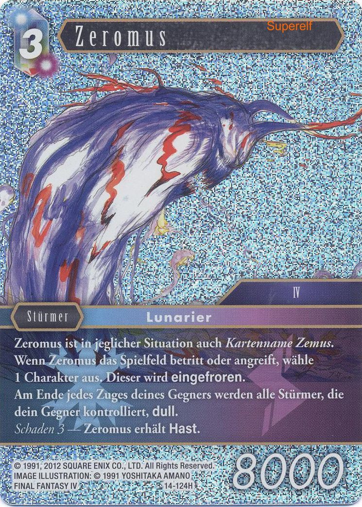 Final Fantasy Opus 14-124 H Zeromus Eis/Blitz
